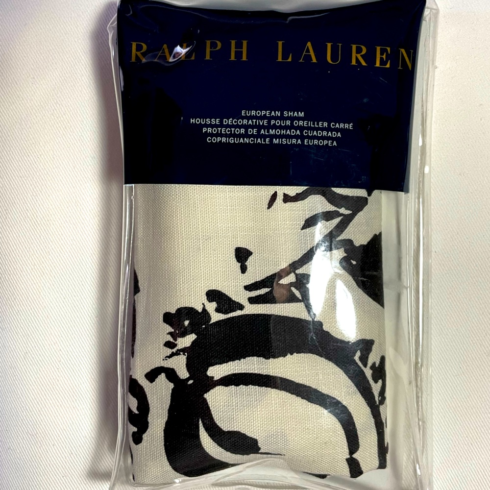 NWT   RALPH LAUREN EUROPEAN SHAM   SEVILLE